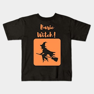 Basic Witch! (Orange) Kids T-Shirt